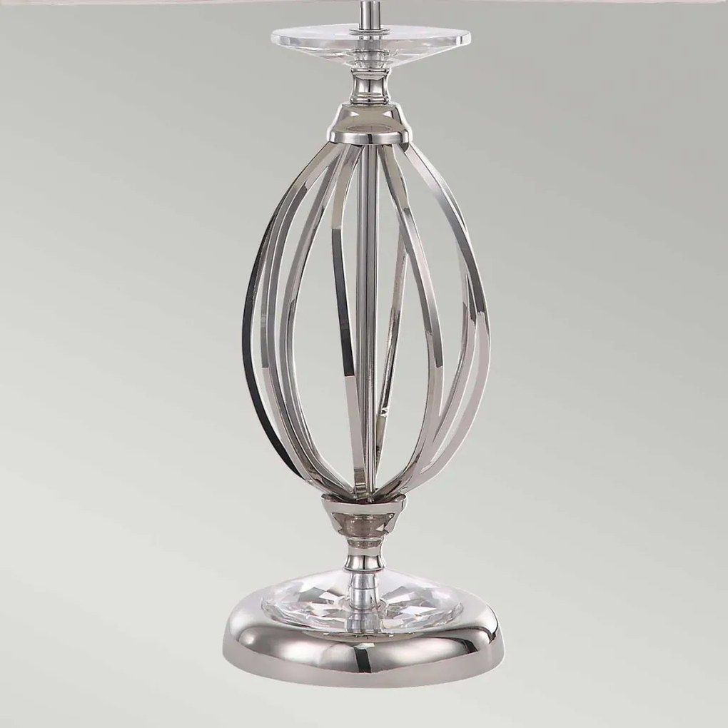 Elstead Lighting AEGEAN AG-TL-POL-NICKEL Asztali lámpa 1x60W/E27