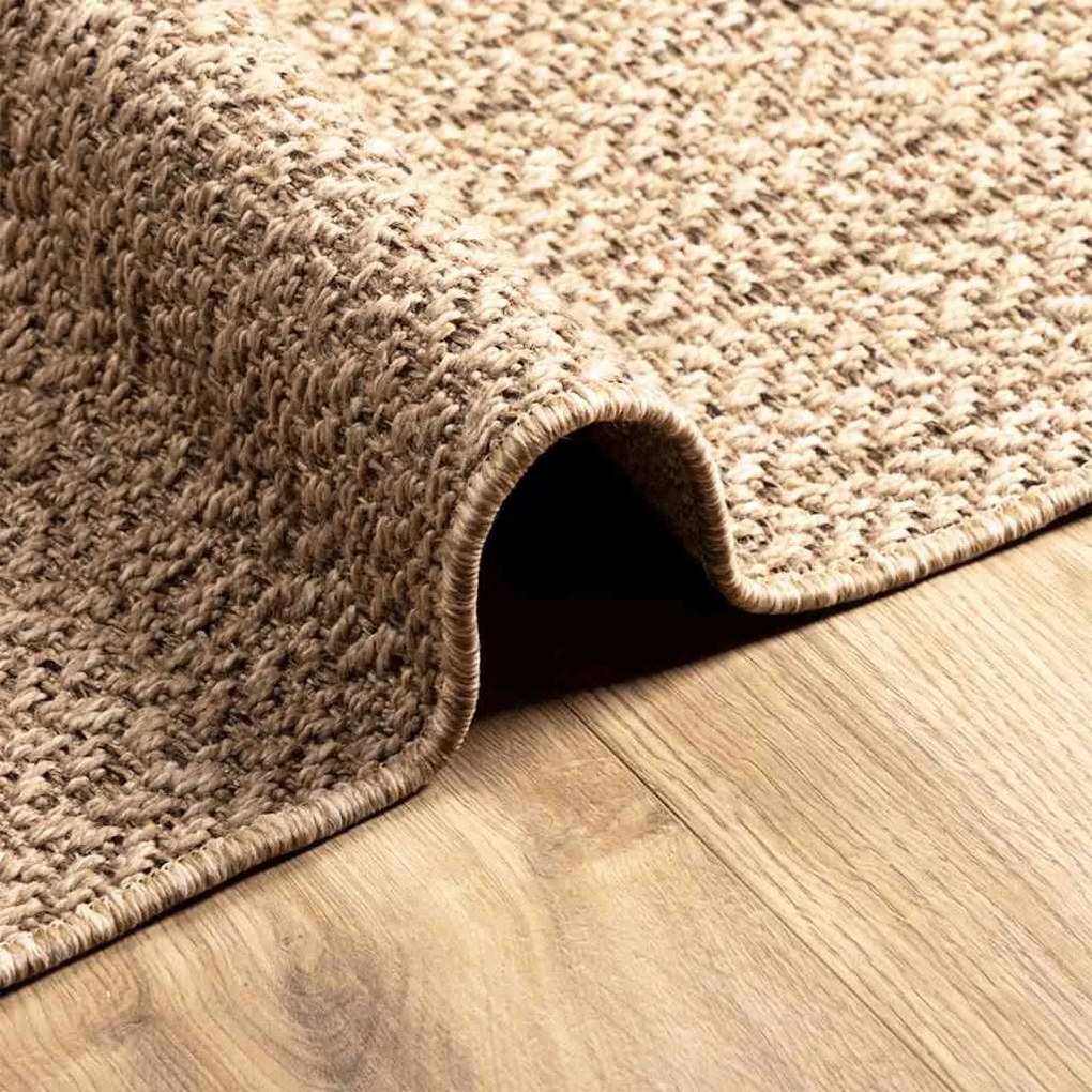 ZIZUR bézs juta hatású beltéri és kültéri szőnyeg 100 x 200 cm