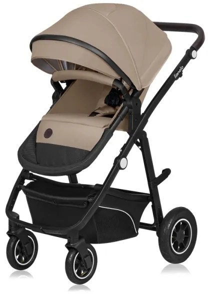 Lionelo - Kombinált 3 az 1-ben babakocsi BIANKA bézs homokszín