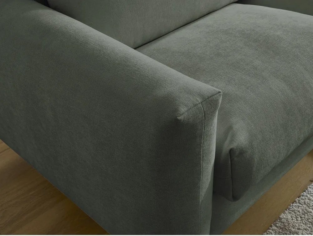 Zöld kinyitható kanapé mindennapos alvásra 220 cm Cocoone – Bobochic Paris