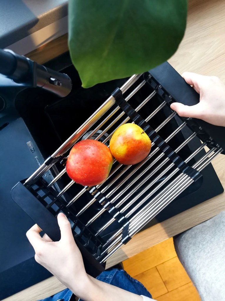 Teleszkópos Csöpögtető mosogatóhoz fekete