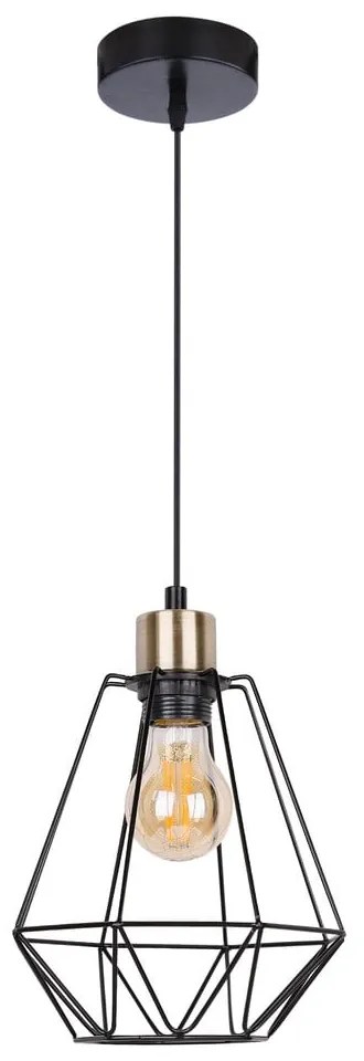 Fekete fém függőlámpa ø 19 cm Primo – Candellux Lighting