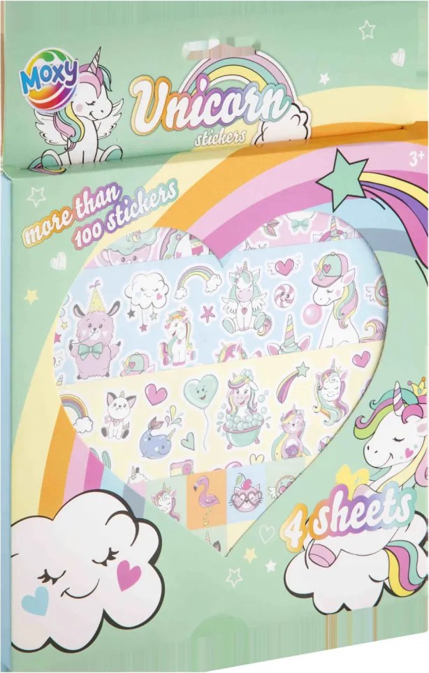 Unikornis Rainbow matrica szett 4 ív