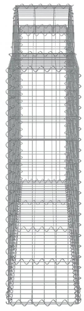 20 db íves horganyzott vas gabion kosár 200x30x100/120 cm