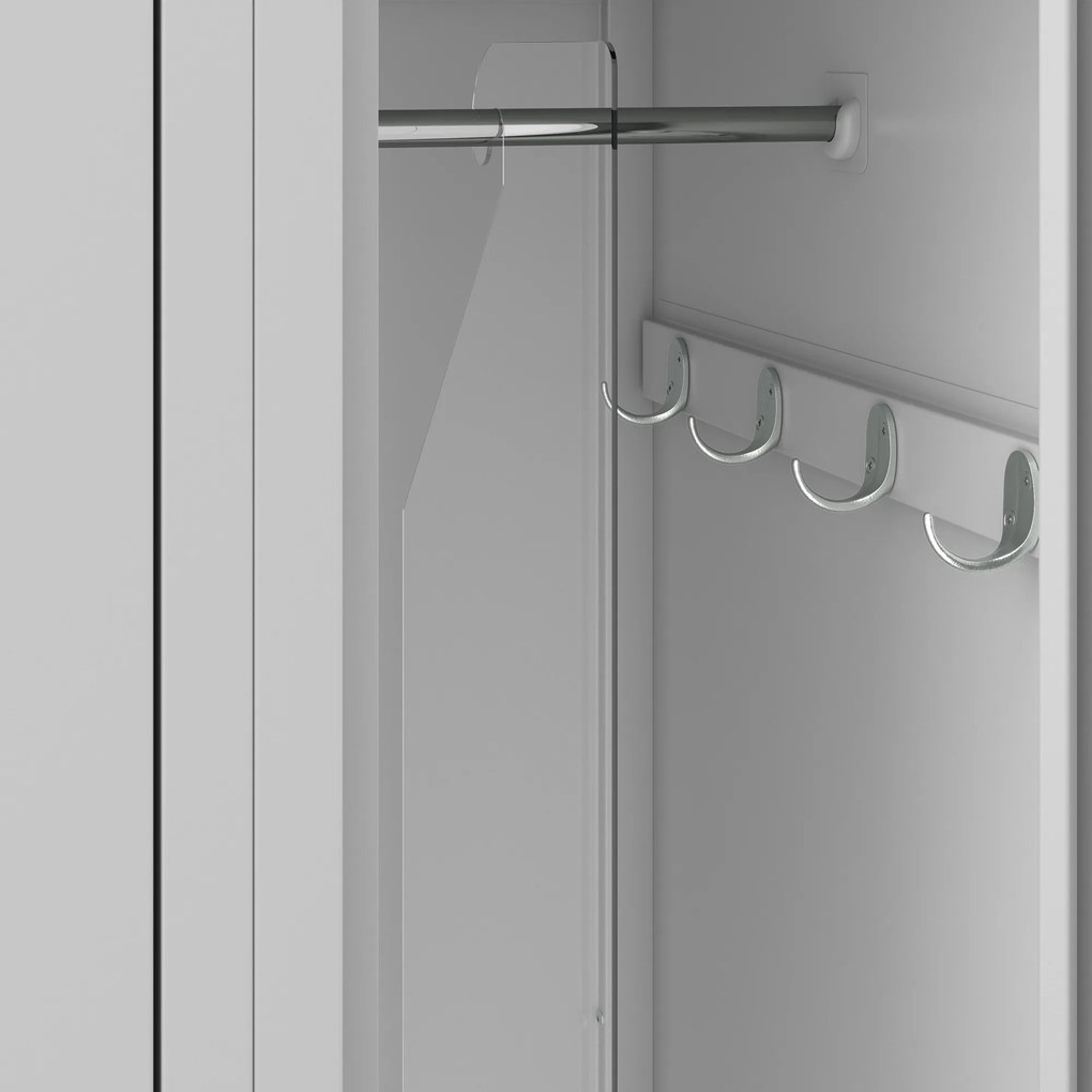 Szervező öltözőszekrényekbe, 290 x 595 x 2 mm, 1 db.