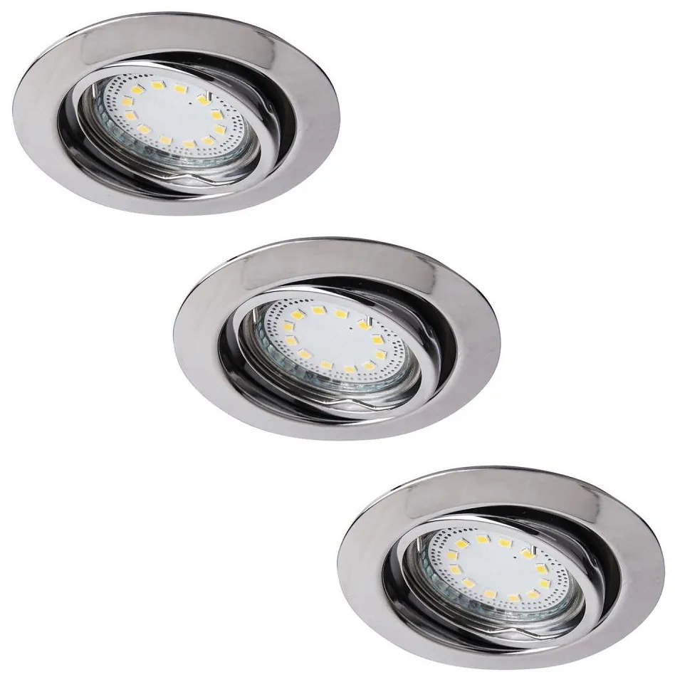 Rabalux 1050 - KÉSZLET 3xLED Beépíthető lámpa LITE 3xGU10-LED/3W/230V