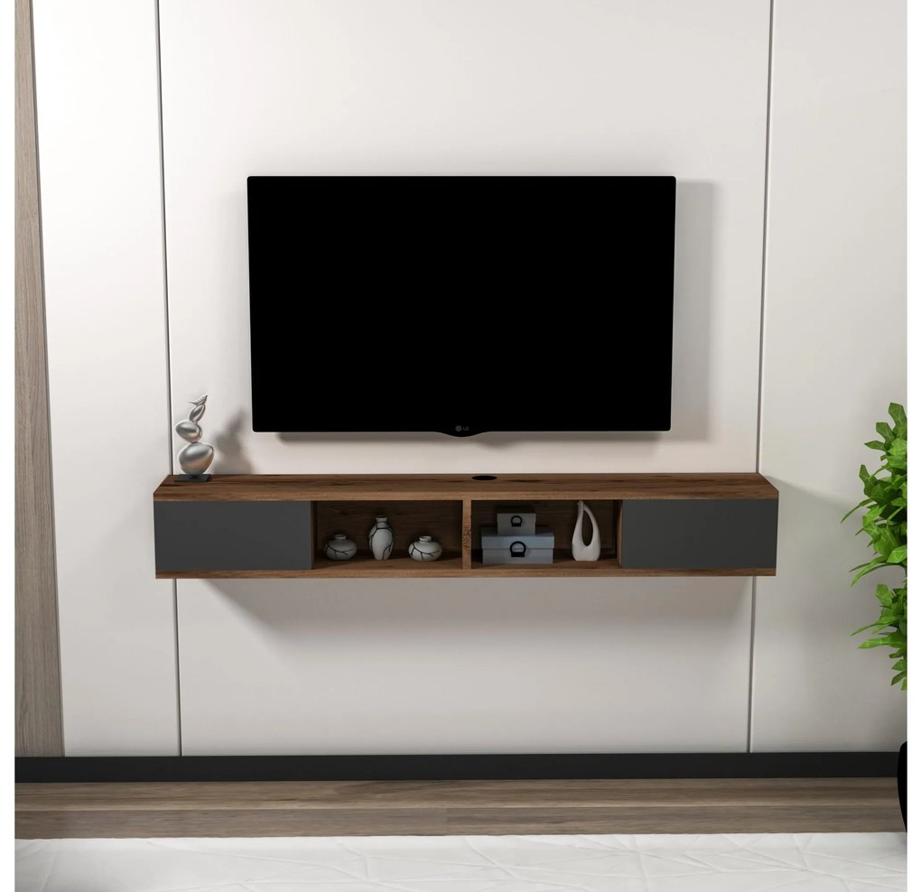 TV asztal/szekrény Mayaren (világos dió + antracit). 1107663