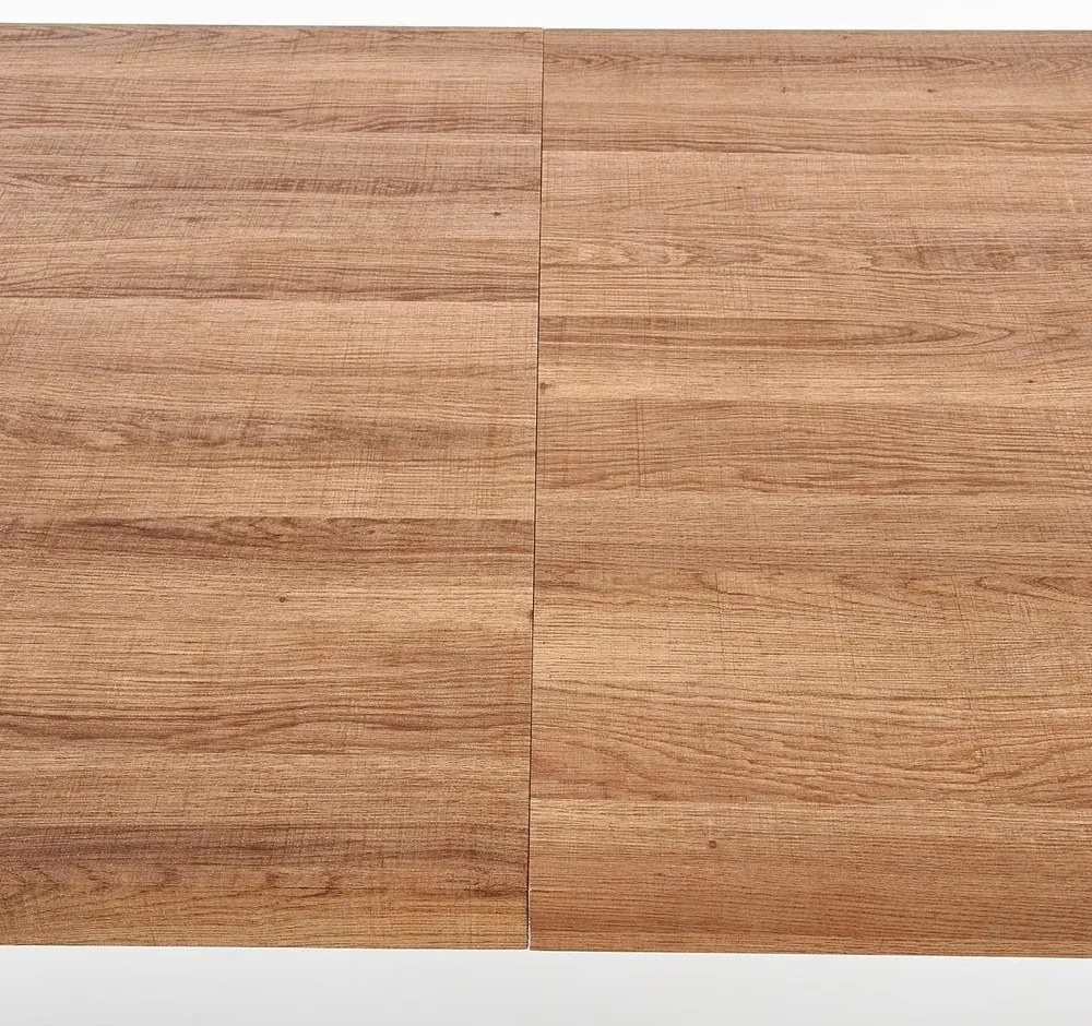 Étkezőasztal Berlin 160 cm, mézes dió / fekete