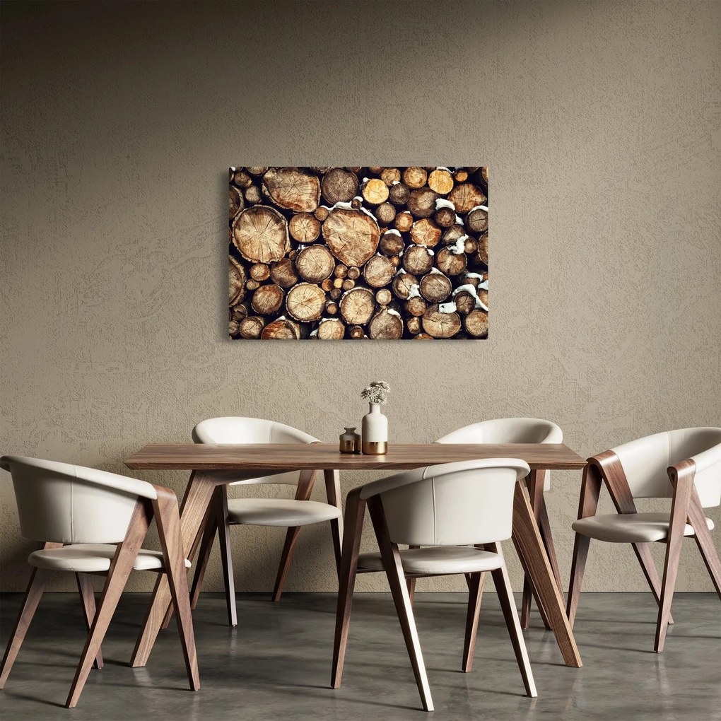 Kép - Fa a hóban (90x60 cm)