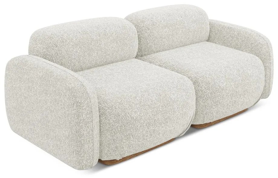 Krémszínű moduláris kanapé 190 cm Ailani – Makamii