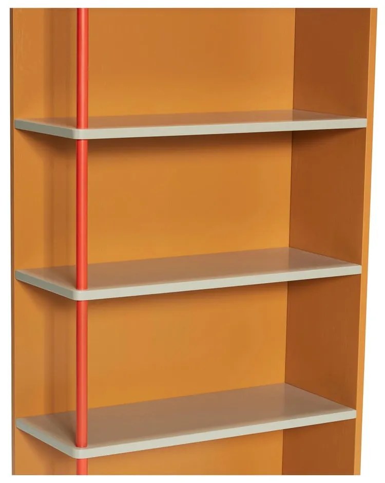Narancssárga kőrisfa fali könyvespolc 60x109 cm Apollo – Hübsch