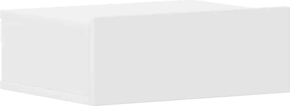 vidaXL fehér szerelt fa függő éjjeliszekrény 40 x 30 x 15 cm