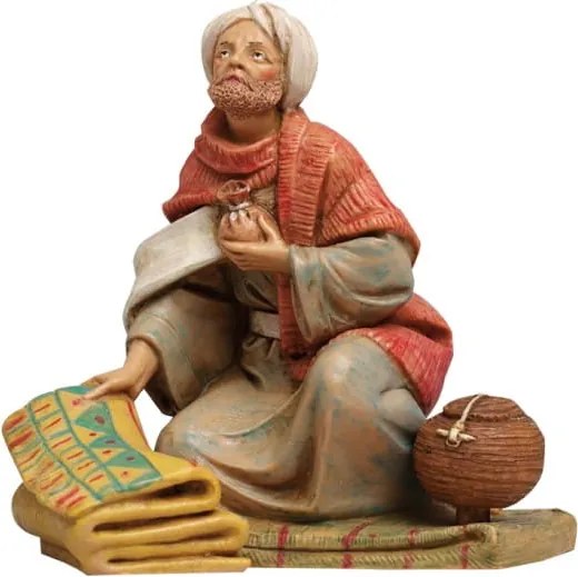 Fontanini figura- Szőnyegkereskedő- 12cm magas figurákhoz