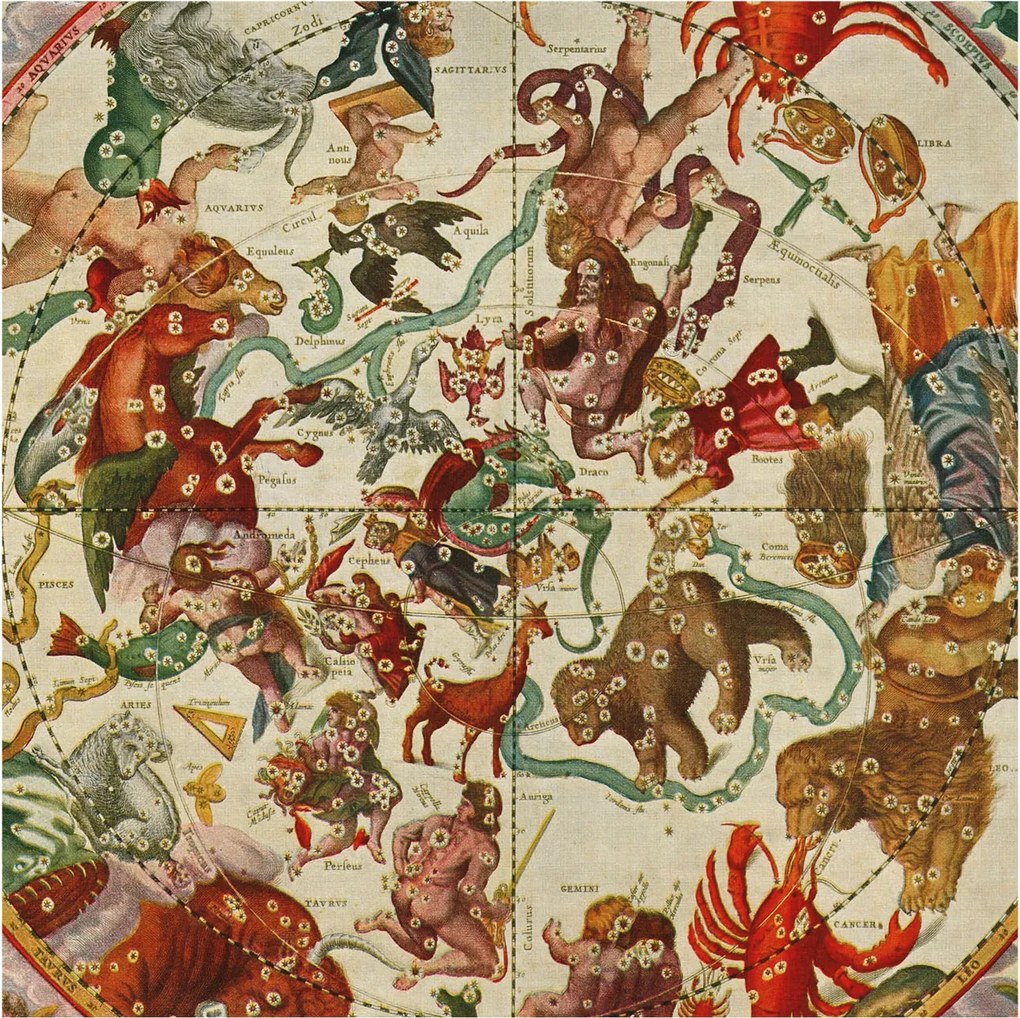 Fotótapéta Flizelin Fal a Hálószobába Csillag kompozíciók 250x250