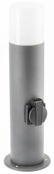 Lámpa Kerti lámpatest CORTA-P 40, E27, MAX.25W, IP44, AC220-240V, 50-60Hz, plug max. 3000W, rúd, grafit