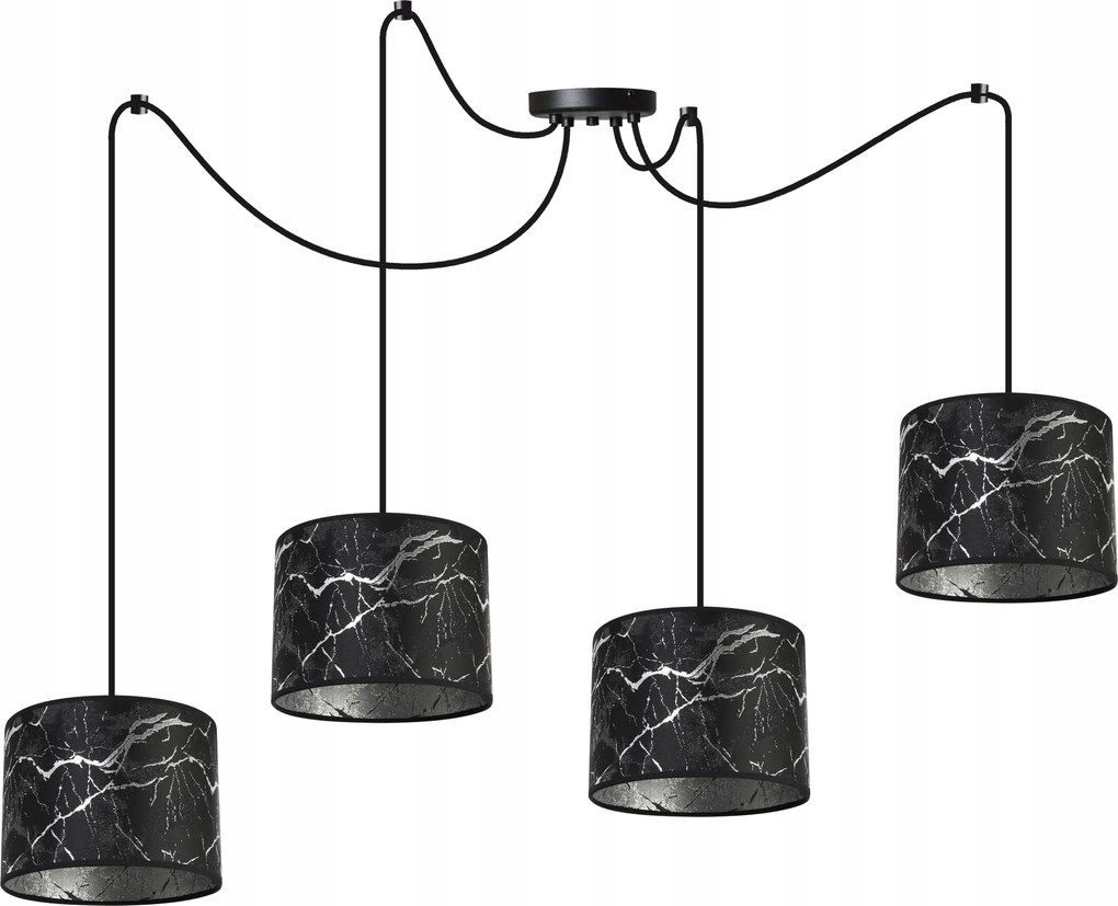 Mennyezeti Lámpa Lógó Csillár Lámpaernyő Nappali Pók Ezüst Elegáns