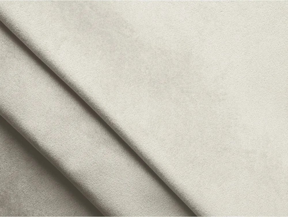 Fehér bársony moduláris kanapé 190 cm Lokua – Makamii