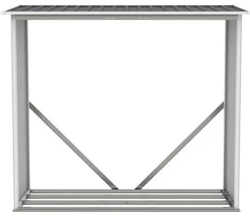 G21 WOH 136 - 182 x 75 cm tüzifa tároló, antracit