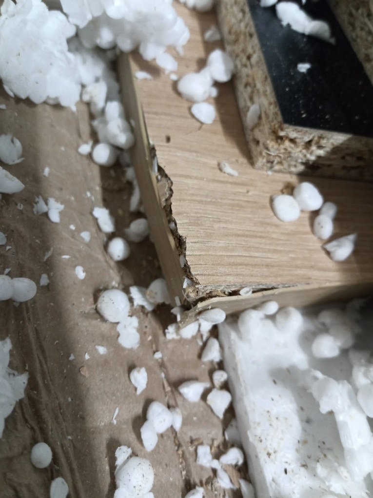 AKCIÓ MADO étkezőasztal fekete, vad tölgy dekor asztallappal 120x80 cm II. osztály