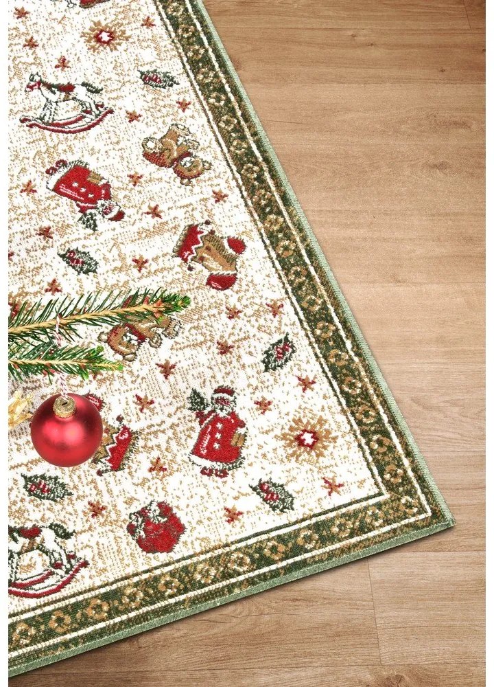 Zöld pamutkeverék szőnyeg karácsonyi mintával 50x80 cm Toy's Delight Green Christmas – Villeroy&Boch