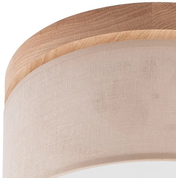 Brilagi - LED mennyezeti lámpa BELLADONNA 1xE27/15W/230V, 30 cm, bézs/dub