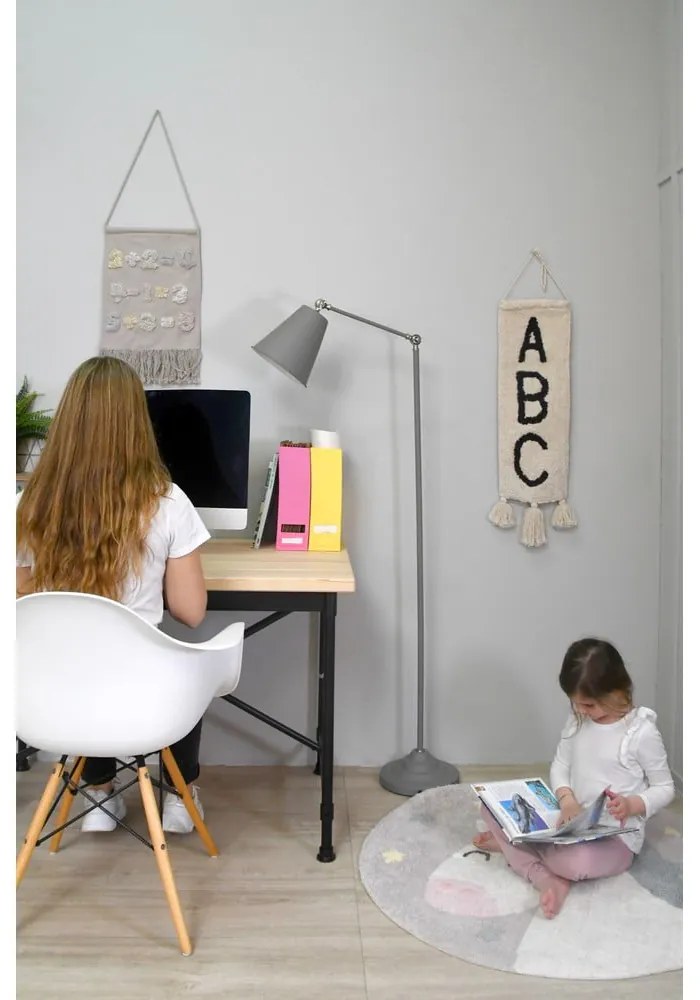 Mosható-kézi szövésű pamut gyerek szőnyeg ø100 cm Believe in Yourself – Lorena Canals