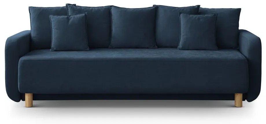 Sötétkék kinyitható tárolóhelyes kanapé 231 cm Elen – Micadoni