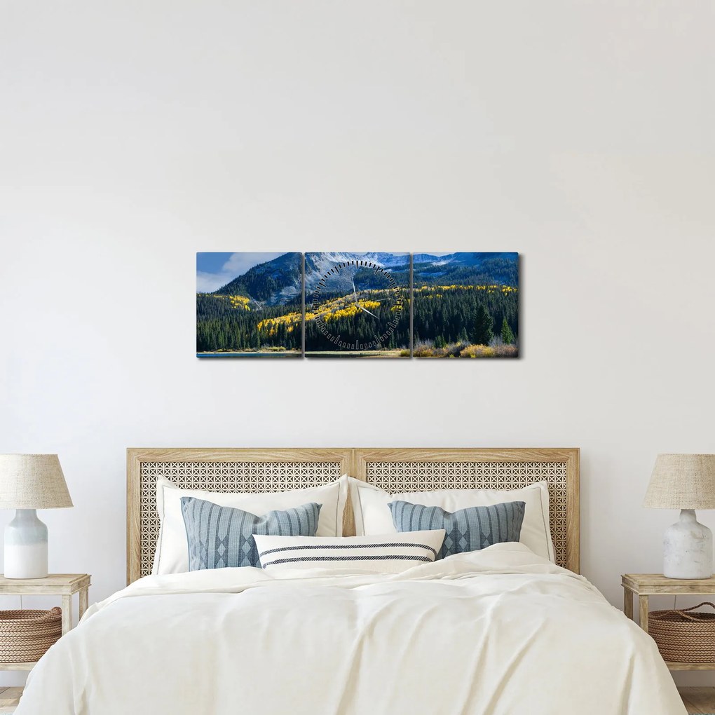 Kép - Lost Lake, Oregon (órával) (90x30 cm)