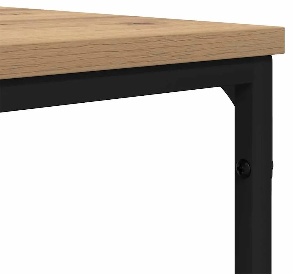 Dohányzóasztal kézműves tölgy 100 x 100 x 40 cm Faanyag