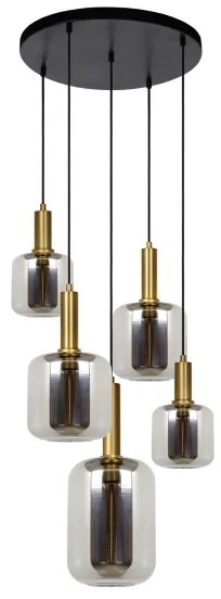 Lucide 45494/15/65 - Csillár zsinóron JOANET 5xE27/40W/230V