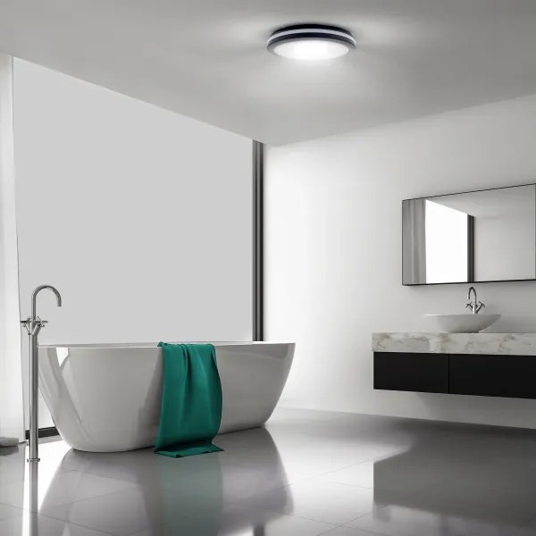 Solight WO820- LED Dimmelhető lámpa LED/18W/22W/26W/230V 3000/4000/6500K IP65 fekete