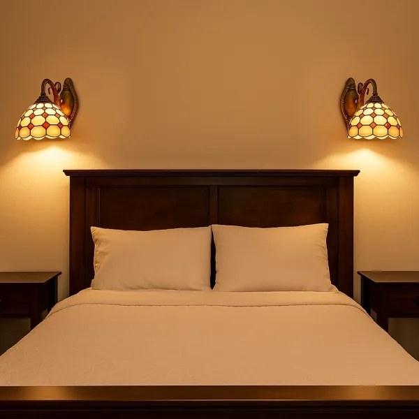 Brilagi - Tiffany vitrázs fali lámpa DORAN 1xE27/40W/230V