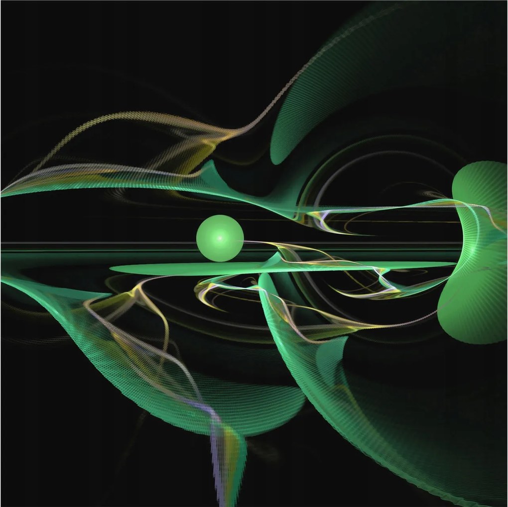 Fotótapéta Flizelin Tapéta Hálószobába és Nappaliba Zöld hullámok 250x250