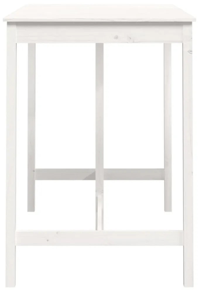 fehér tömör fenyőfa bárasztal 140 x 80 x 110 cm