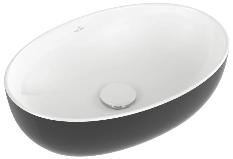 Villeroy & Boch 438848BCT8 - Süllyesztett mosdó ARTIS 48x32,5 cm kerámia/fekete