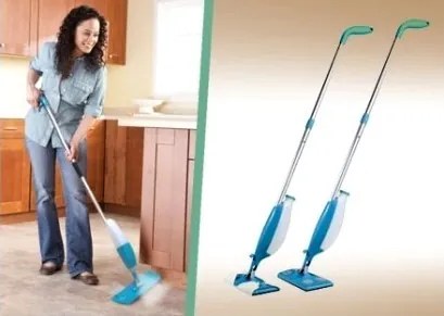 Spray Mop folyadék-adagolós padlótisztító - 2in1 seprű és felmosó egyben!