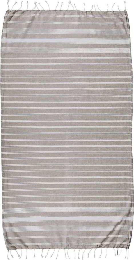 SURFSIDE Hamam törölköző, szürkésbarna 90x170 cm
