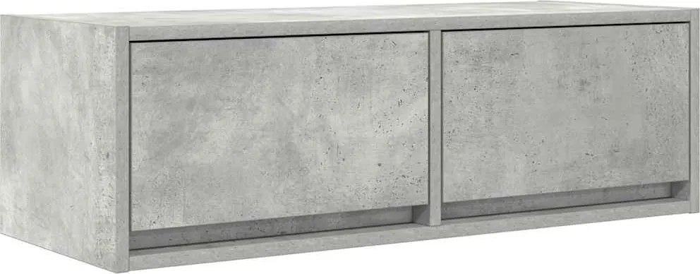 vidaXL betonszürke szerelt fa TV-szekrény 80x31x25,5 cm