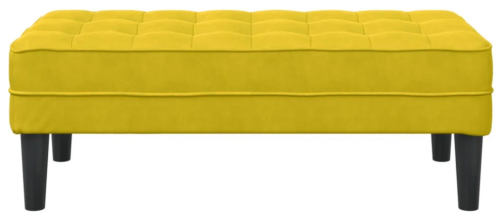 Pad Sárga 113x57x39 cm Bársonyos