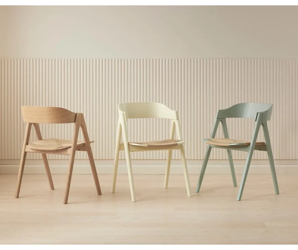 Mette bükkfa étkezőszék rattan ülőfelülettel - Findahl by Hammel