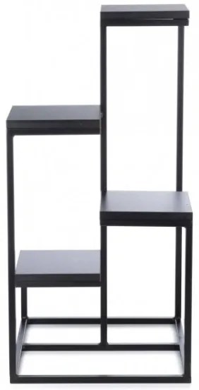 KASKADA virágtartó állvány 79x40 cm fekete