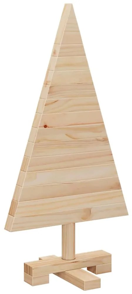 Karácsonyfák állvánnyal Természetes 60 cm Tömör fenyőfa