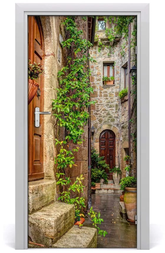 Ajtóposzter öntapadós olasz utcákon 95x205 cm
