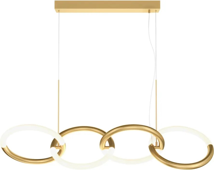 MAYTONI MOD165PL-L40G3K NODE Modern Led Függesztett Lámpa Fehér, Arany LED IP20