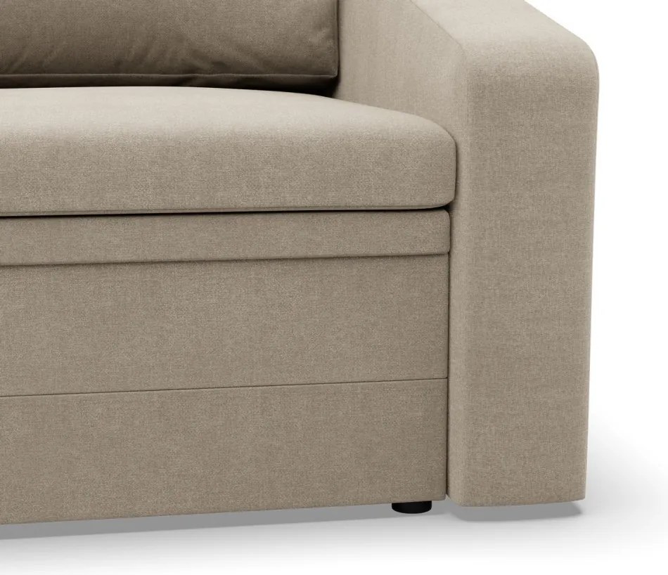 Vertico fekvőfotel, 80 cm széles, fonott, bézs