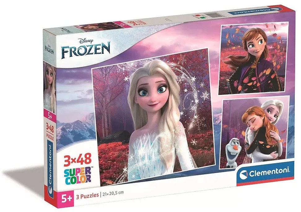 Disney Jégvarázs Bond 3x48 db-os puzzle Clementoni