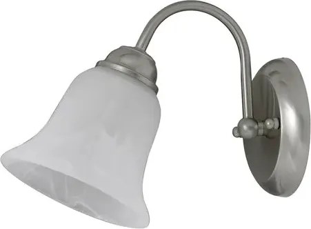 Rabalux beltéri fali lámpa e14 40w szatin króm/fehér alabástrom üveg francesca
