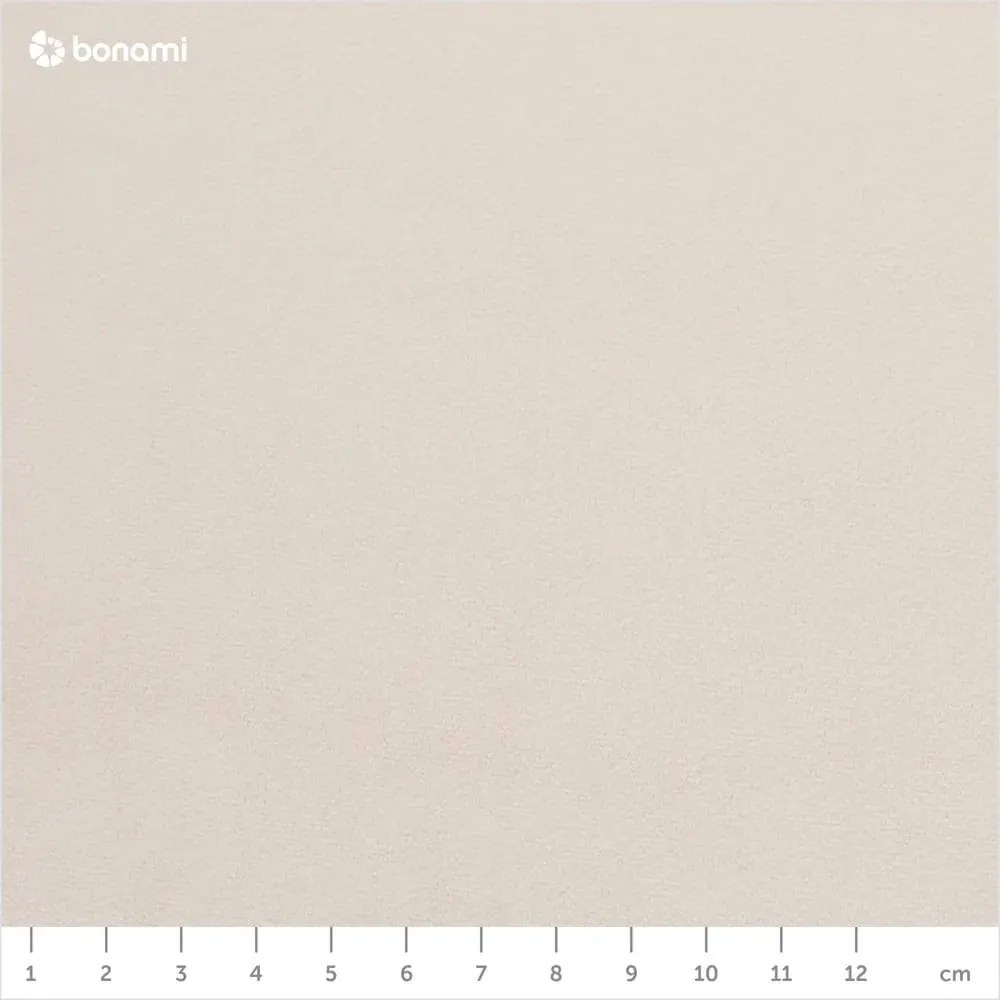 Fehér-krémszínű kárpitozott franciaágy ágyrács nélkül 140x200 cm Leira – Meise Möbel