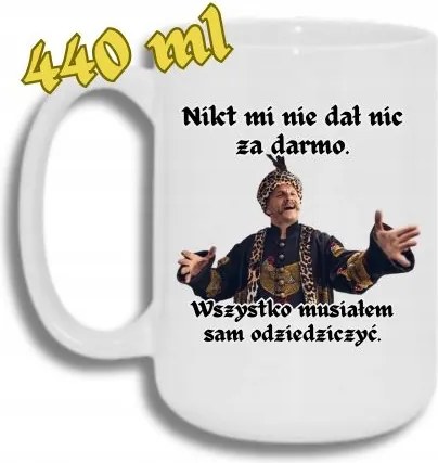 Bögre Fehér Nagy 440ML Vicces Ajándék 1670 Nekem Kellett Örökölnöm