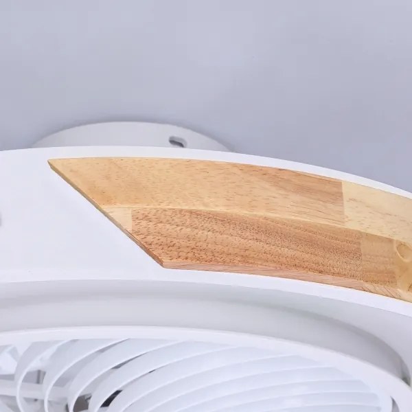 Brilagi-LED dimmelhető világítótest ventilátorral LED/30W/230V 3000-6500K fehér/tölgy + távirányító